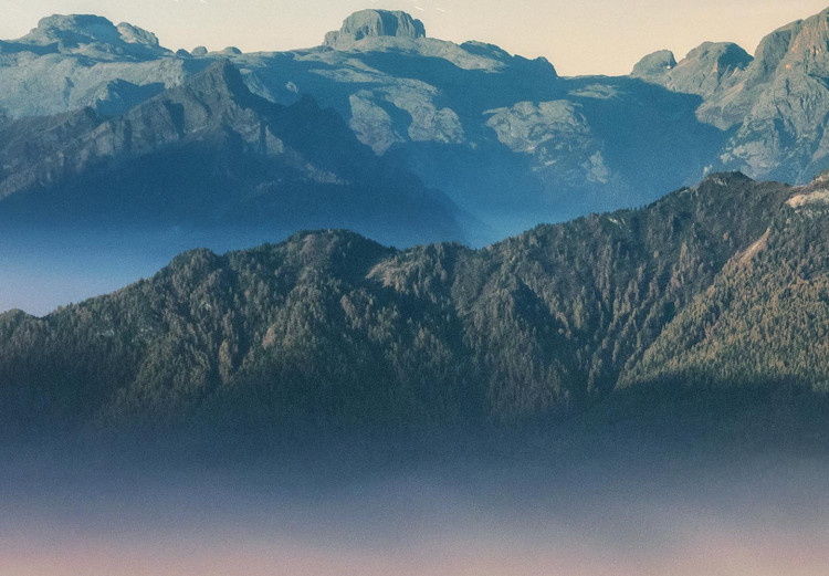 Rund tavla Above Clouds - Mountain Landscape at Sunset 148672 additionalImage 4