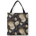 Shoppingväska Bouquet of the night - an elegant floral composition in shades of gold 149272