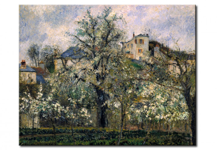 Tableau Potager et arbres en fleurs, printemps, Pontoise 50972