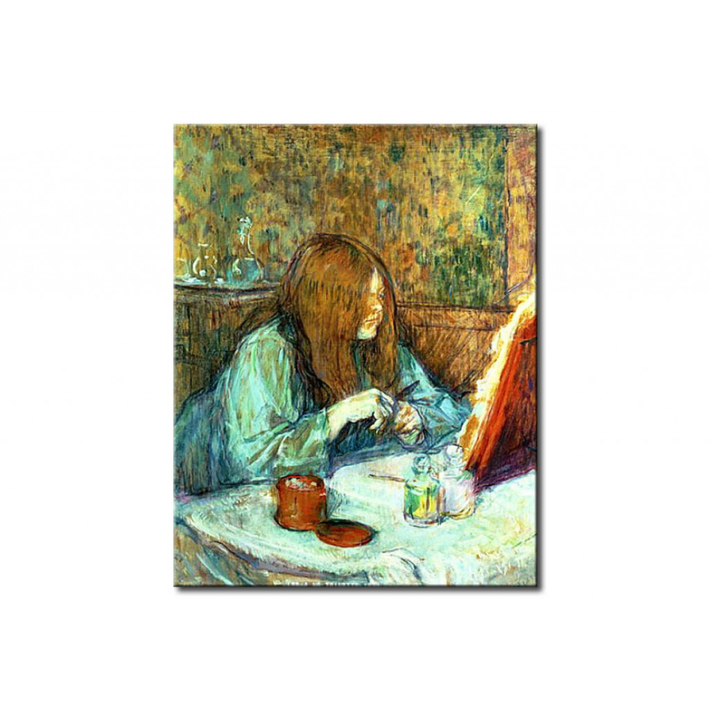 Schilderij  Henri De Toulouse-Lautrec: Madame Poupoule At Her Toilet