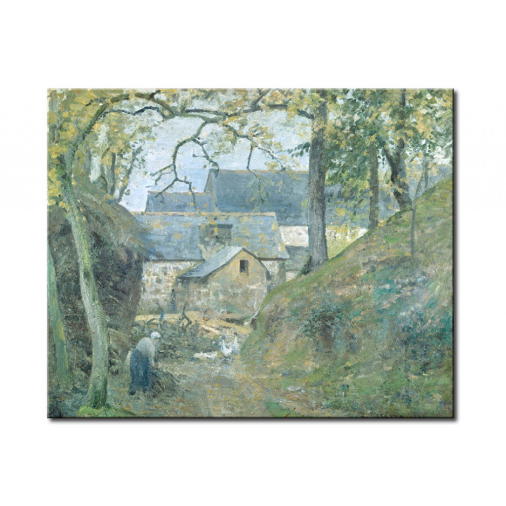 Schilderij  Camille Pissarro: Ferme A Montfoucault