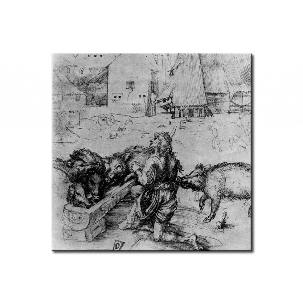 Schilderij  Albrecht Dürer: The Prodigal Son