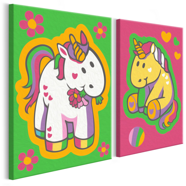 Set para pintar para niños Unicornios (en verde y rosa) 107282 additionalImage 5