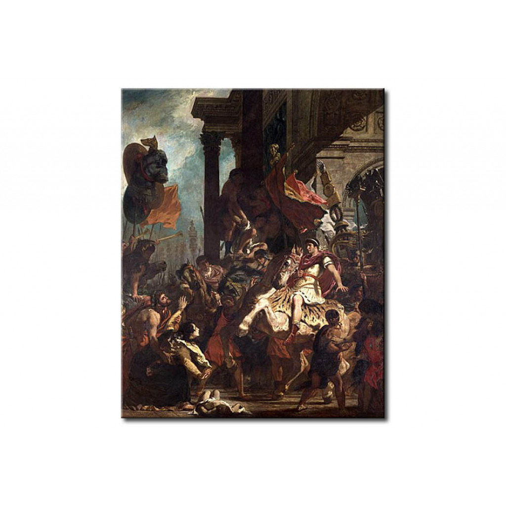 Schilderij  Eugène Delacroix: The Justice Of Trajan