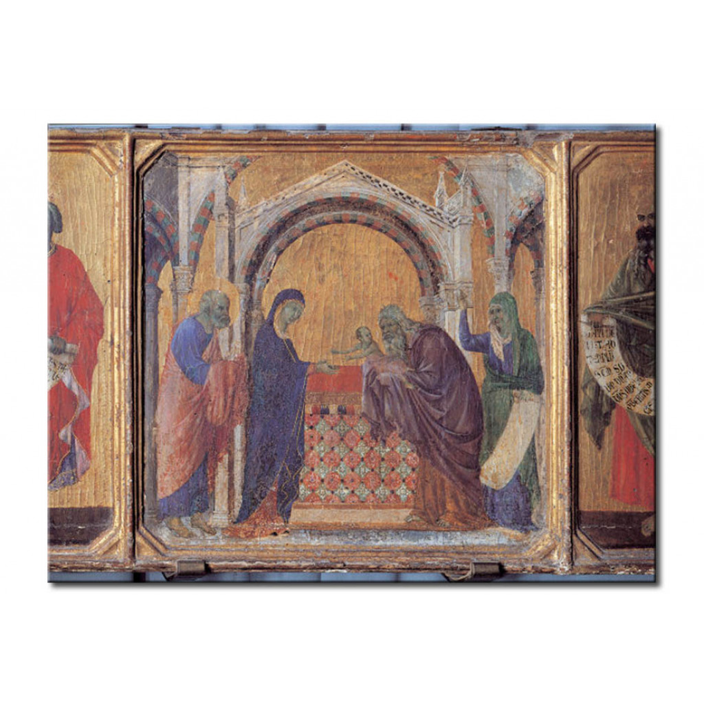 Schilderij  Duccio Di Buoninsegna: The Presentation In The Temple