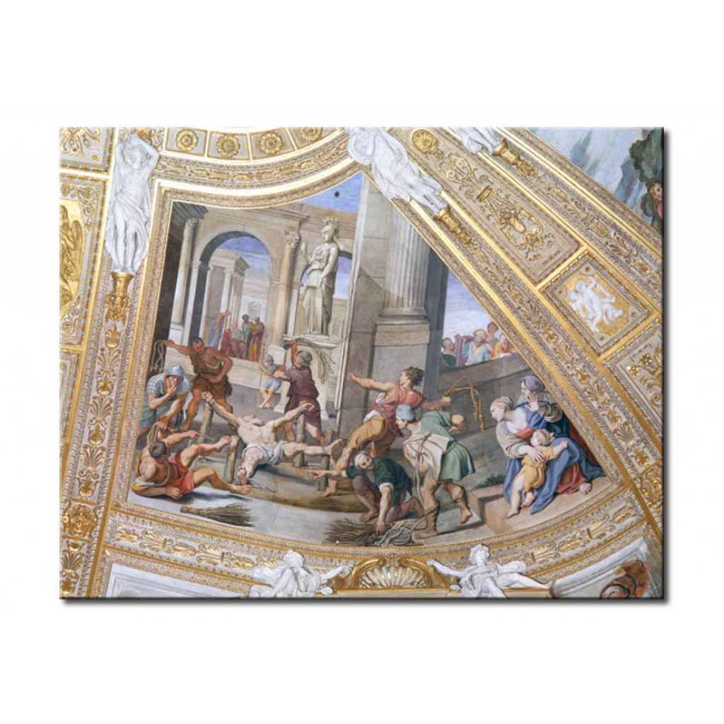Schilderij  Domenichino: Flagellation Of The Apostle Andreas