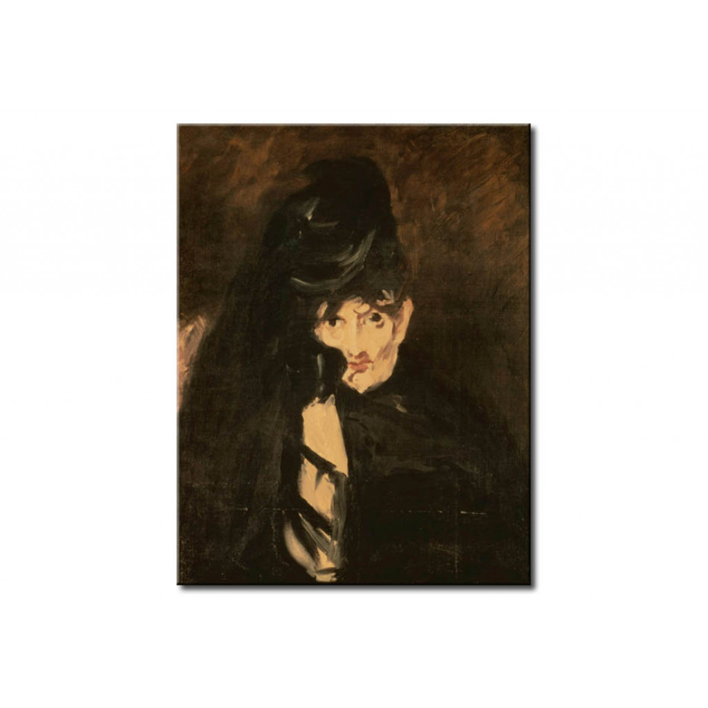Konst Berthe Morisot En Chapeau De Deuil à Long Voile