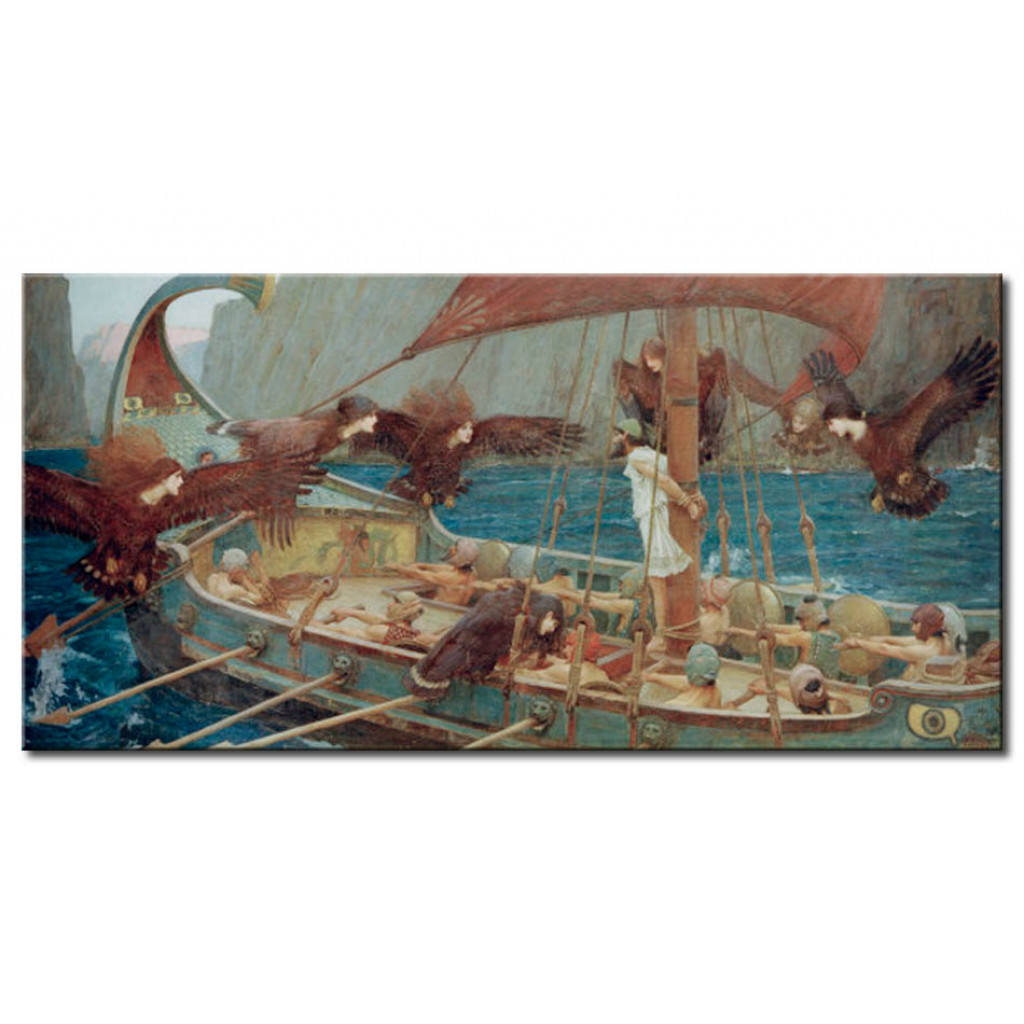 Schilderij  John William Waterhouse: Ulysses And The Sirens