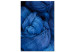 Obraz Poplątana włóczka - tekstura w kolorze ciemnego niebieskiego 117582