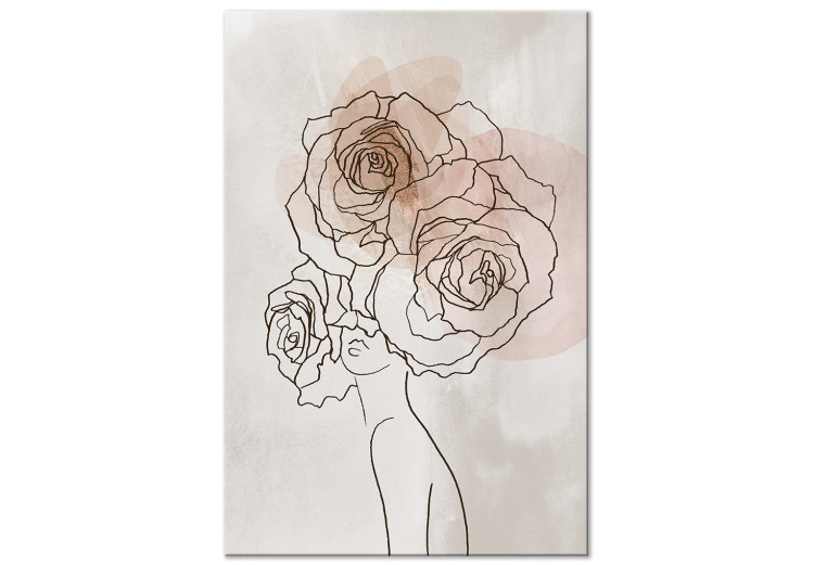Obraz Anna i róże (1-częściowy) pionowy 132182