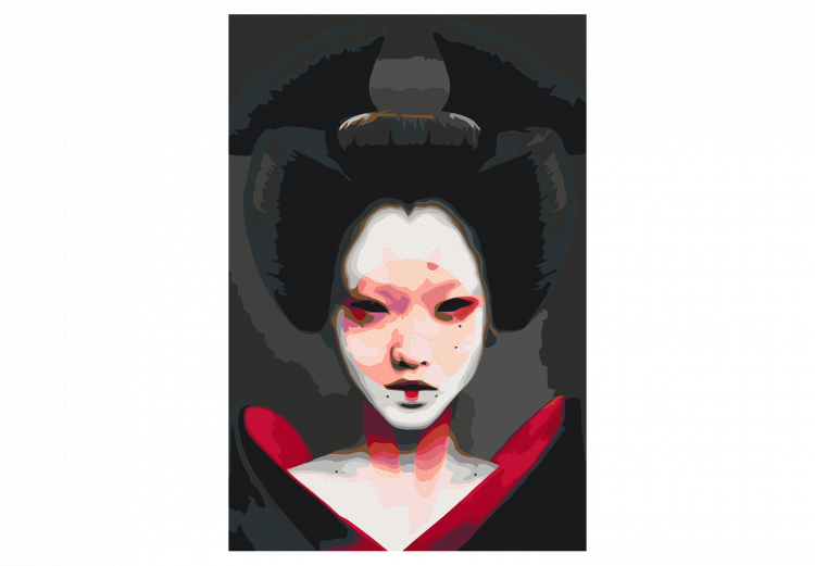 Cuadro numerado para pintar Black Geisha  134882 additionalImage 4