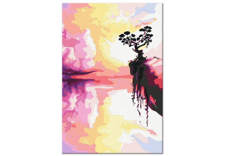 Wandbild zum Malen nach Zahlen Magical Sunset - Landscape With a Colorful Sky and a Tree 144082 additionalImage 6