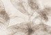 Fototapeta Efemeryczne kwiaty - linearna roślinność na beżowym tle 144482 additionalThumb 4