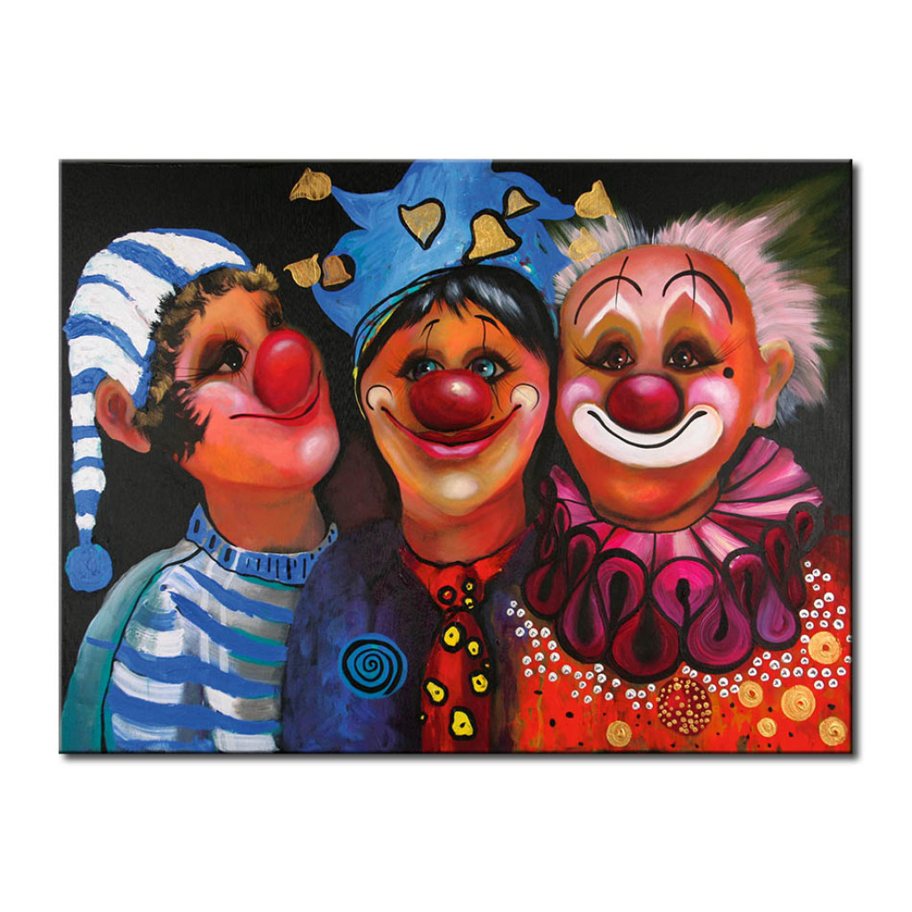 Målning Tre Clowner