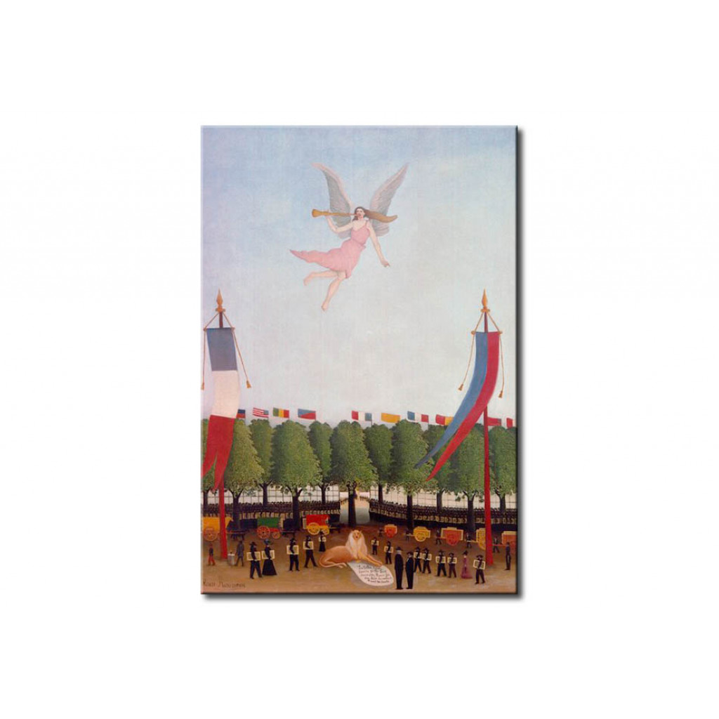 Schilderij  Henri Rousseau: La Liberté Invitant Les Artistes à Prendre Part à La 22e Exposition Des Artistes Indépendants