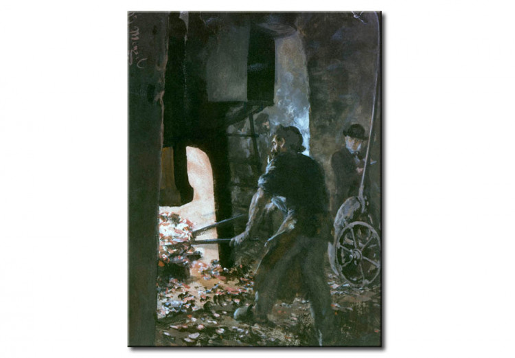 Reproduction de tableau Autoportrait : ouvrier avec marteau à vapeur 51082