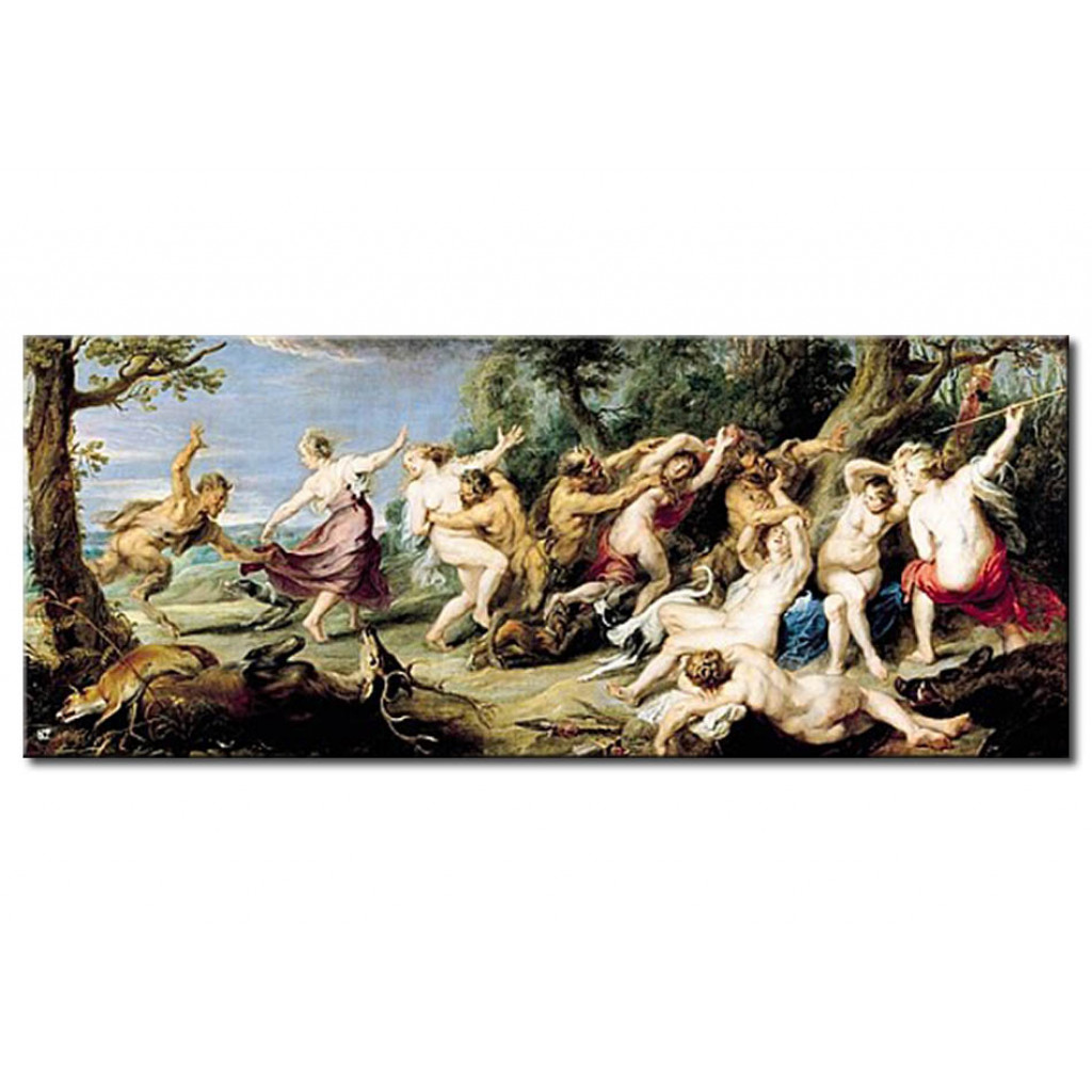 Canvastavla Diana And Her Nymphs Surprised By Fauns