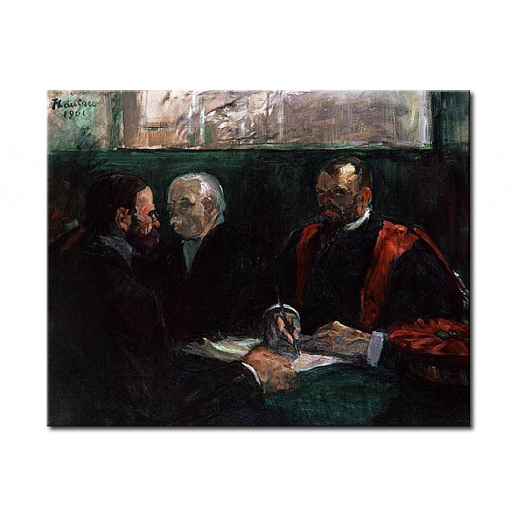 Schilderij  Henri De Toulouse-Lautrec: Examination At The Faculty Of Medicine