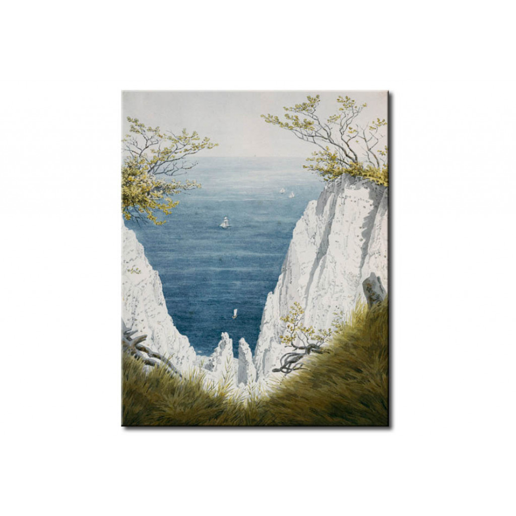 Schilderij  Caspar David Friedrich: Die Wissower Klinken Mit Blick Auf Das Meer