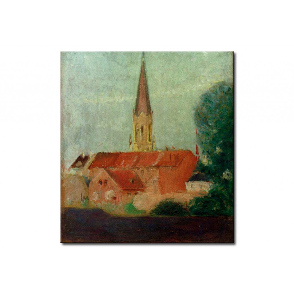 Schilderij  August Macke: Marienkirche