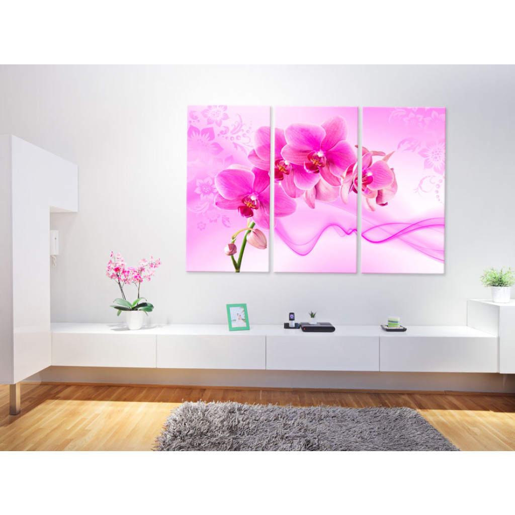 Schilderij  Orchideeën: Ethereal Orchid - Pink