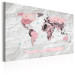 Obraz Mapa świata: Różowe kontynenty 91882 additionalThumb 2