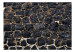 Fototapeta Kamienny zmierzch - tło o teksturze czarnych kamieni z jasną fugą 91982 additionalThumb 1