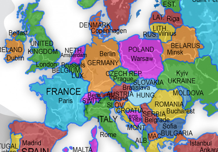 Ozdobna tablica korkowa Terytorium kolorów [Mapa korkowa] 92182 additionalImage 5