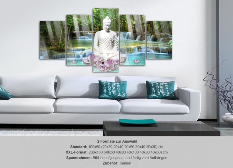 Acrylic Print Zen Waterfall [Glass] 94282 additionalImage 7