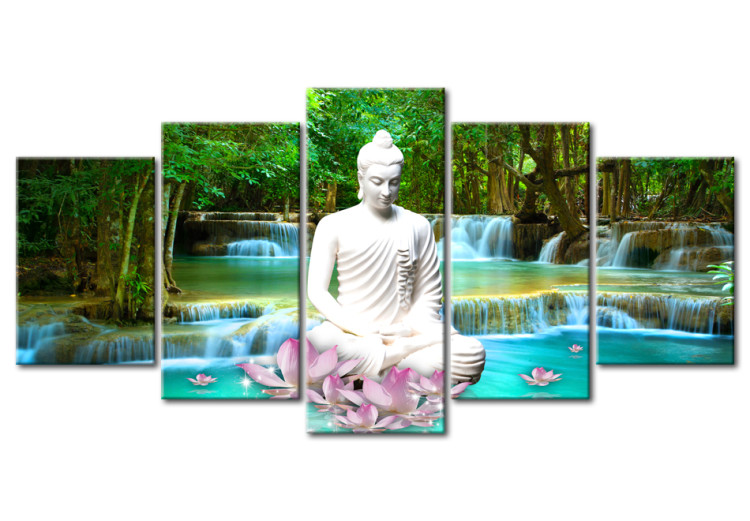 Acrylic Print Zen Waterfall [Glass] 94282 additionalImage 2