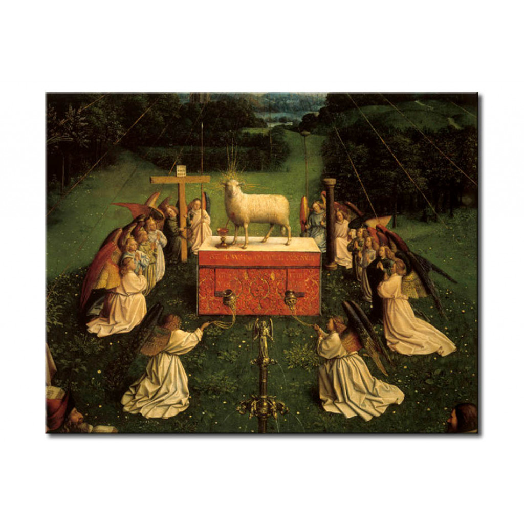 Reprodução Do Quadro Famoso Adoration Of The Lamb
