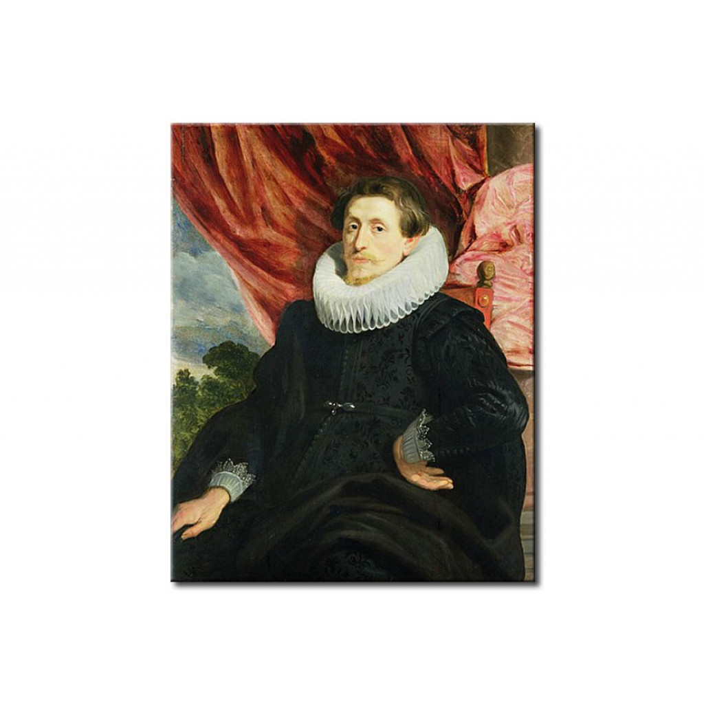 Schilderij  Anthony Van Dyck: Portrait Of A Man