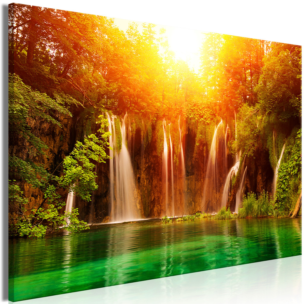 Schilderij Nature: Magnificent Waterfall [Large Format]