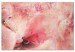 Canvas Print Pink Dawn - Abstraction with blurry roses and fragments of flowers 135492