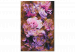 Obraz do malowania po numerach Bukiet vintage - Fioletowe, różowe i pudrowe kwiaty na brązowym tle 146192 additionalThumb 3