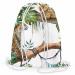 Worek plecak Gepardy na gałęzi - tropikalny motyw w stylu akwarelowym na białym tle 147392 additionalThumb 2