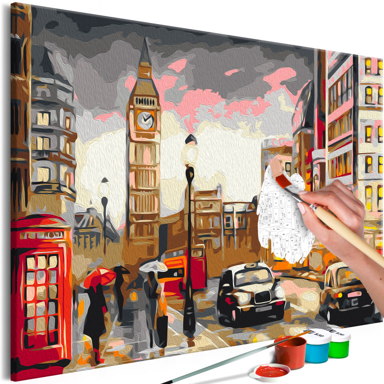 Cuadro numerado para pintar Life in London - Urban Landscape With Big Ben in the Background 149792 additionalImage 5