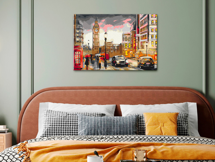 Cuadro numerado para pintar Life in London - Urban Landscape With Big Ben in the Background 149792 additionalImage 2