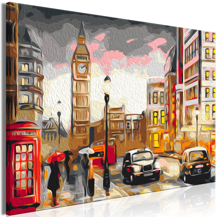 Cuadro numerado para pintar Life in London - Urban Landscape With Big Ben in the Background 149792 additionalImage 4