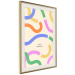 Cartel Abstract Shapes - Pastel Waves Scattered on a Beige Background 149892 additionalThumb 12