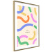 Cartel Abstract Shapes - Pastel Waves Scattered on a Beige Background 149892 additionalThumb 9