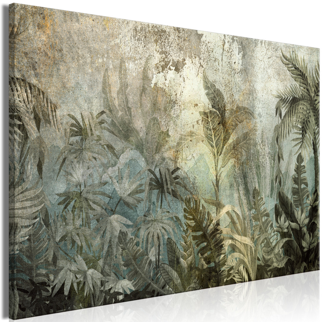 Schilderij Tropics - Exotic Island Forest In Natural Green Colors [Large Format]