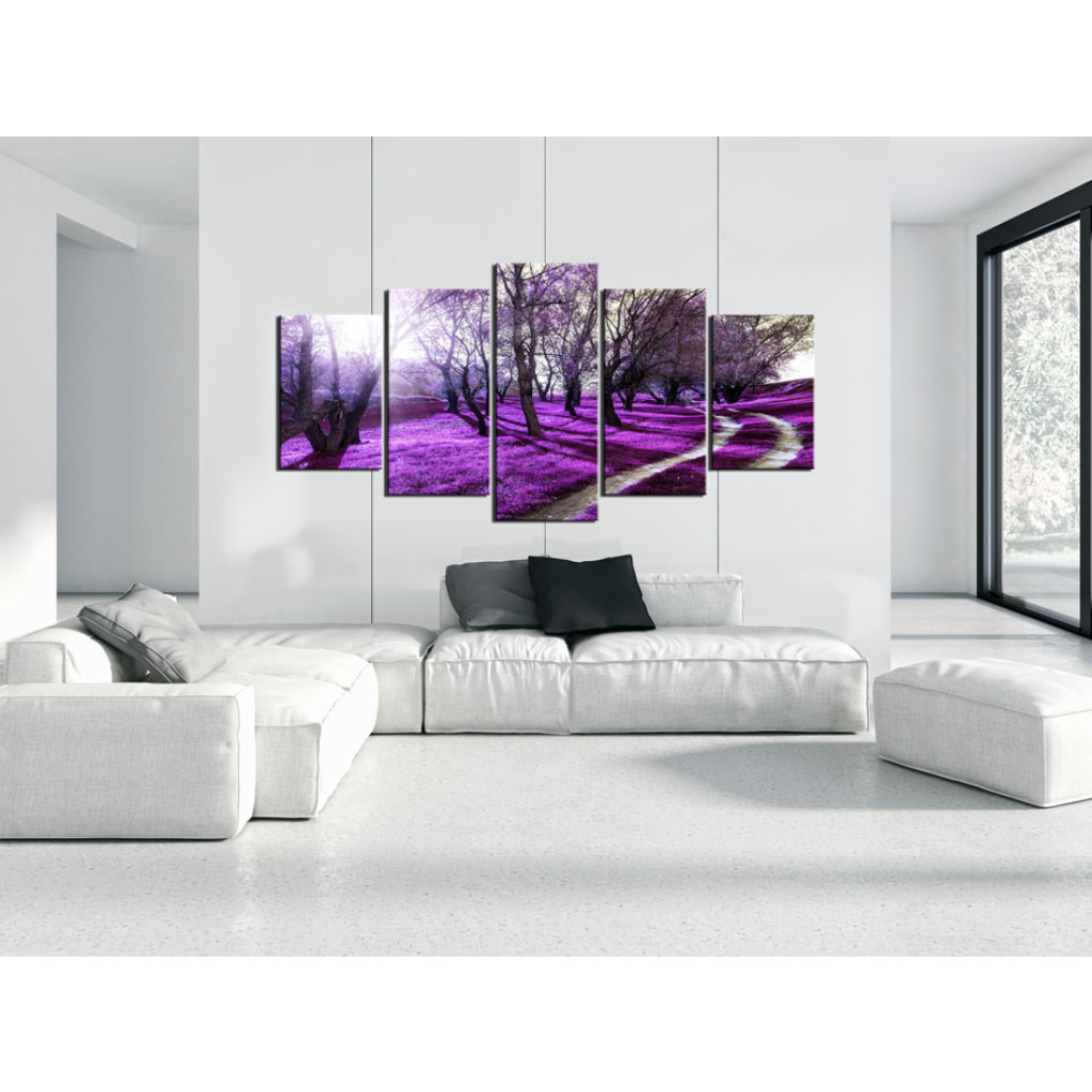 Schilderij  Bos: Lavender Orchard