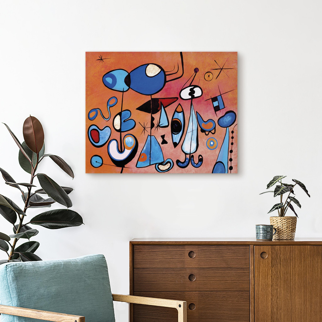 Schilderij  Abstract: Miró Inspiration