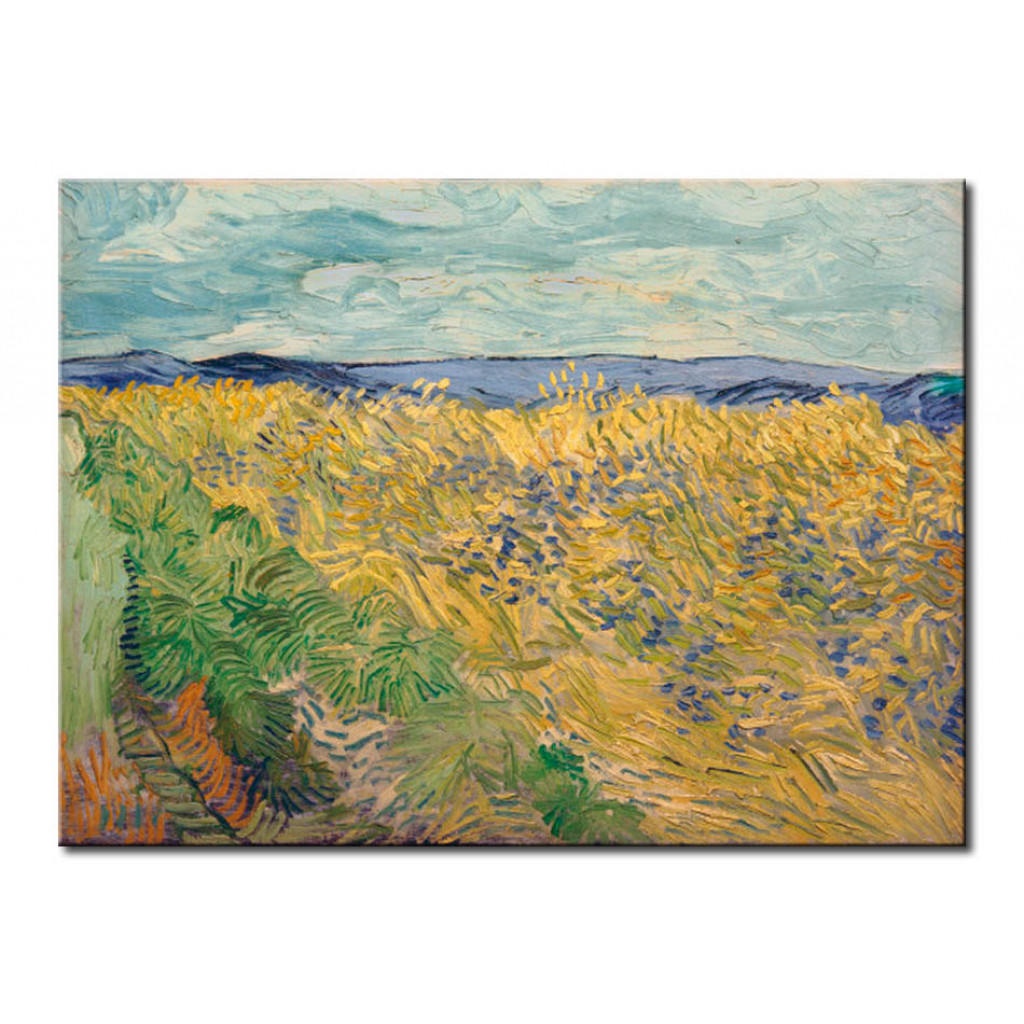 Reprodukcja Obrazu Wheat Field With Cornflowers
