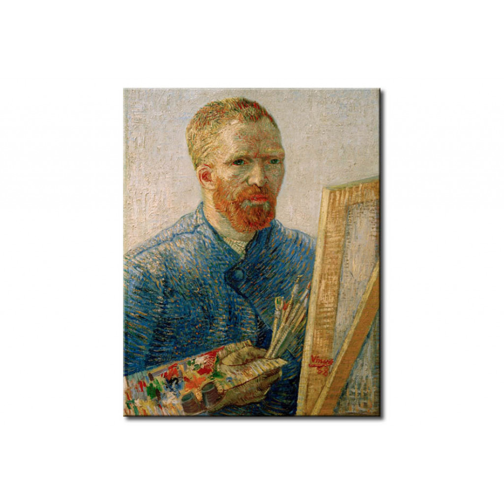 Schilderij  Vincent Van Gogh: Selfportrait At The Easel