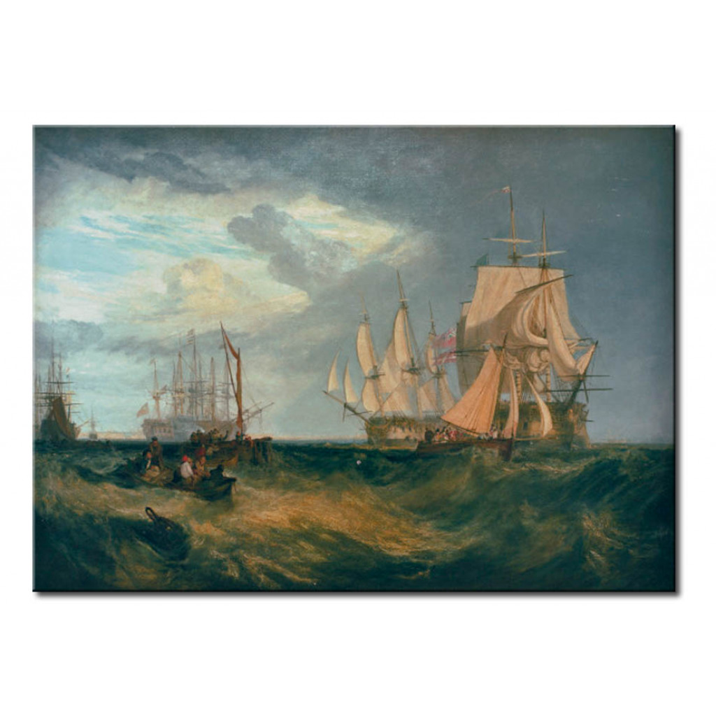 Schilderij  William Turner: Spithead: Boat's Crew Recovering An Anchor