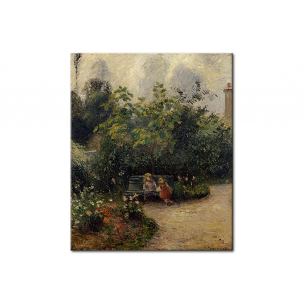 Schilderij  Camille Pissarro: Un Coin De Jardin à L'Hermitage