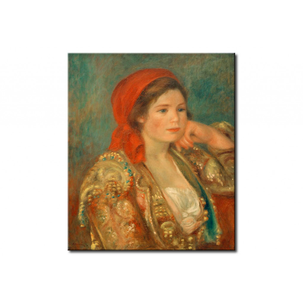 Schilderij  Pierre-Auguste Renoir: Mädchen Mit Spanischer Jacke