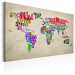 Leinwandbild World Map: World Tour (EN) 90392 additionalThumb 2